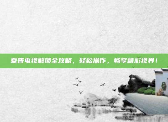 夏普电视解锁全攻略，轻松操作，畅享精彩视界！