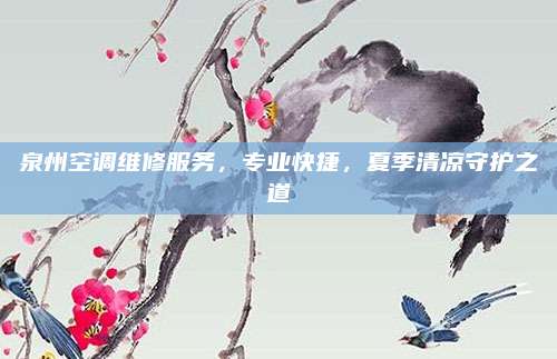 泉州空调维修服务，专业快捷，夏季清凉守护之道