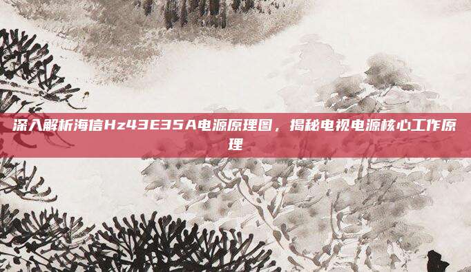 深入解析海信Hz43E35A电源原理图，揭秘电视电源核心工作原理