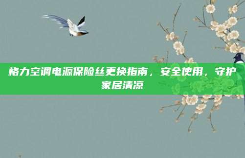 格力空调电源保险丝更换指南,安全使用,守护家居清凉