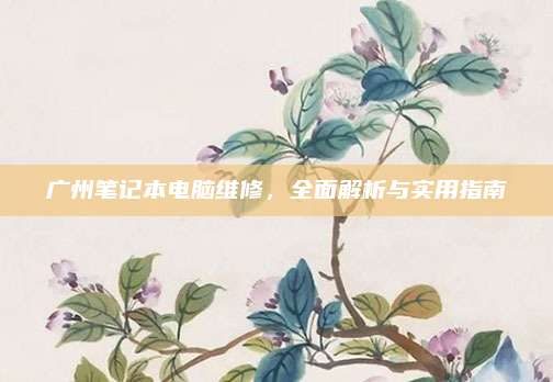 广州笔记本电脑维修，全面解析与实用指南