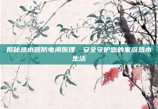 揭秘热水器防电闸原理，安全守护您的家庭热水生活