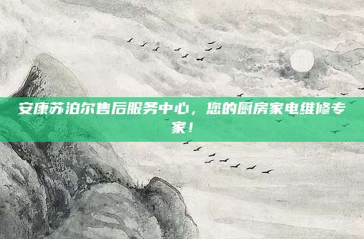 安康苏泊尔售后服务中心，您的厨房家电维修专家！