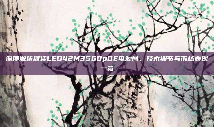 深度解析康佳LED42M3560pDE电源图,技术细节与市场表现一览