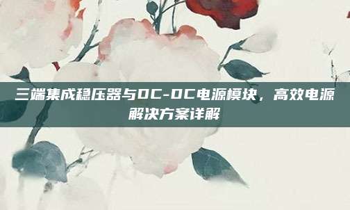 三端集成稳压器与DC-DC电源模块,高效电源解决方案详解