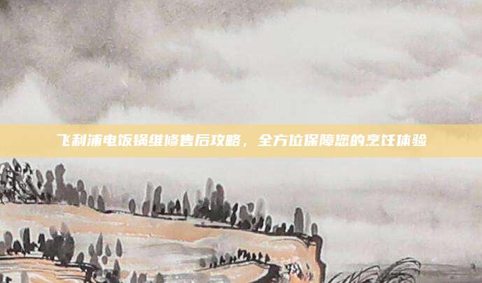 飞利浦电饭锅维修售后攻略，全方位保障您的烹饪体验