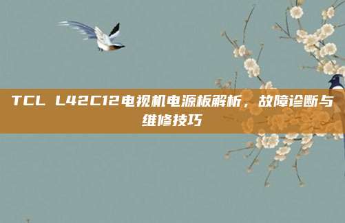 TCL L42C12电视机电源板解析，故障诊断与维修技巧