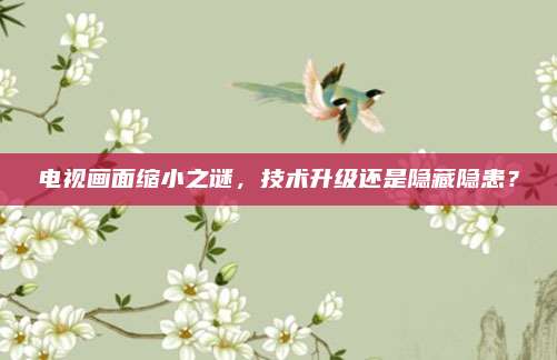 电视画面缩小之谜，技术升级还是隐藏隐患？