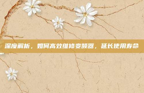 深度解析，如何高效维修变频器，延长使用寿命
