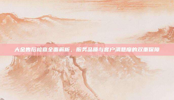大金售后检查全面解析，服务品质与客户满意度的双重保障