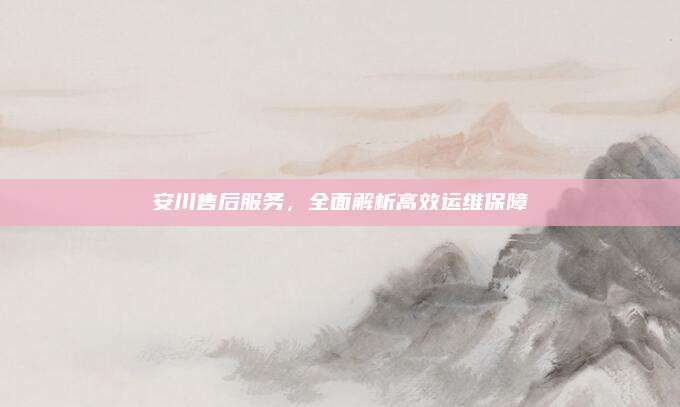 安川售后服务，全面解析高效运维保障