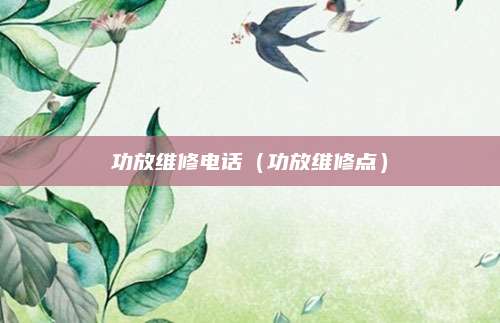 功放维修电话（功放维修点）