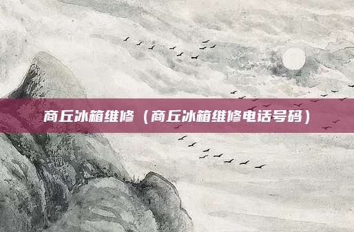 商丘冰箱维修(商丘冰箱维修电话号码)