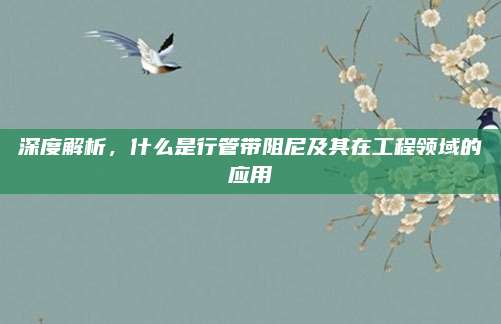 深度解析，什么是行管带阻尼及其在工程领域的应用