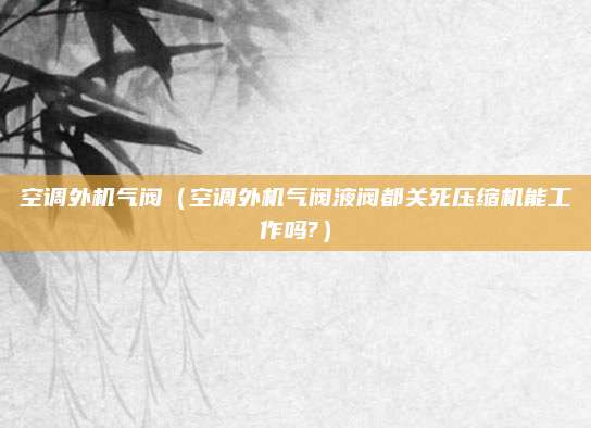 空调外机气阀（空调外机气阀液阀都关死压缩机能工作吗?）