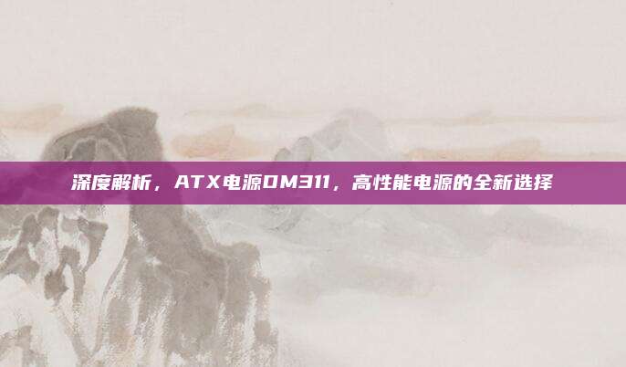 深度解析,ATX电源DM311,高性能电源的全新选择