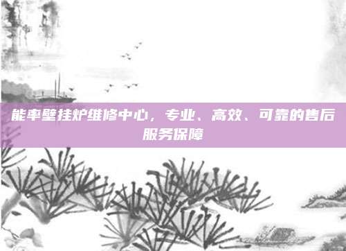 能率壁挂炉维修中心，专业、高效、可靠的售后服务保障