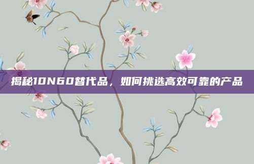 揭秘10N60替代品,如何挑选高效可靠的产品