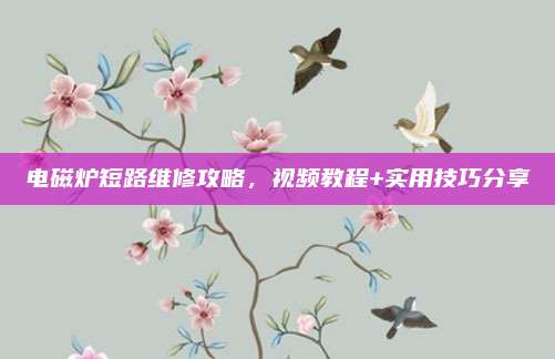 电磁炉短路维修攻略,视频教程+实用技巧分享
