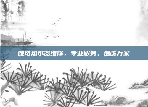 潍坊热水器维修，专业服务，温暖万家