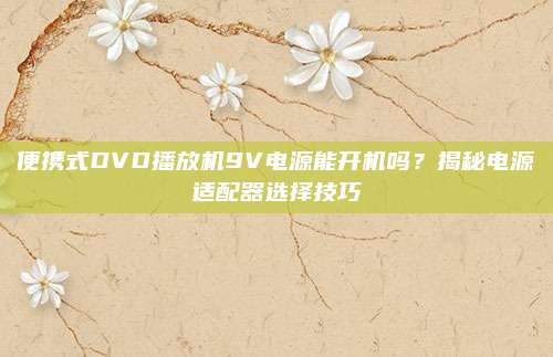 便携式DVD播放机9V电源能开机吗？揭秘电源适配器选择技巧