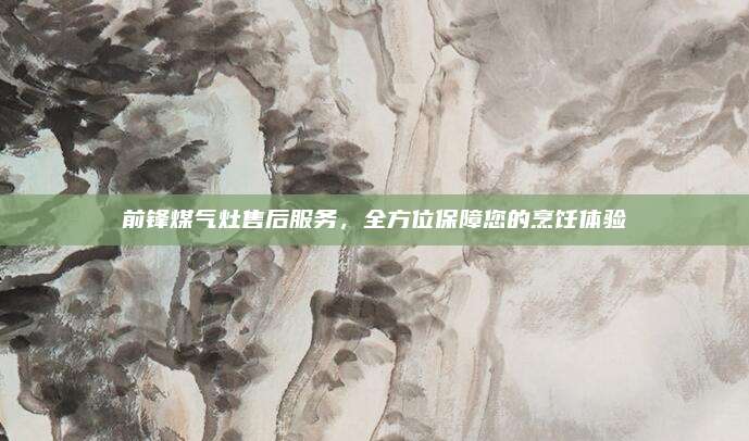 前锋煤气灶售后服务，全方位保障您的烹饪体验
