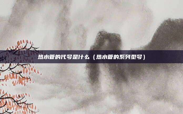 热水管的代号是什么（热水管的系列型号）