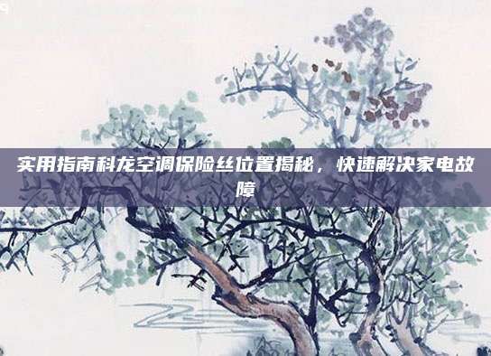 实用指南科龙空调保险丝位置揭秘,快速解决家电故障