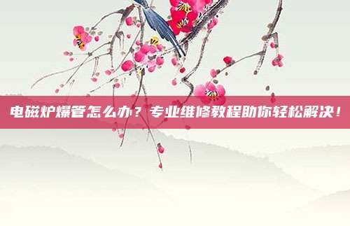 电磁炉爆管怎么办?专业维修教程助你轻松解决!