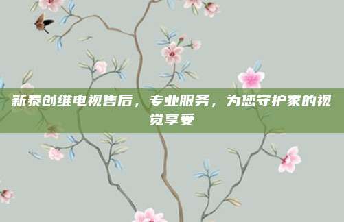 新泰创维电视售后,专业服务,为您守护家的视觉享受