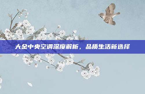 大金中央空调深度解析，品质生活新选择