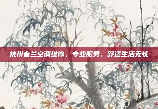杭州春兰空调维修，专业服务，舒适生活无忧
