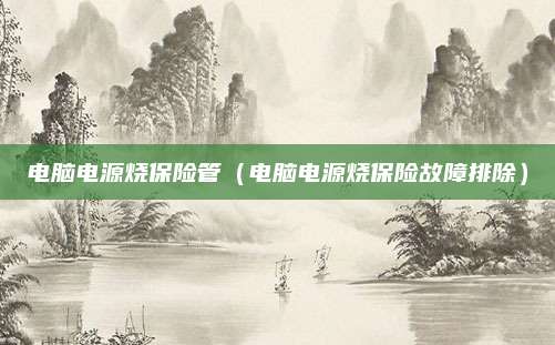 电脑电源烧保险管（电脑电源烧保险故障排除）