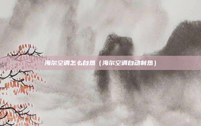 海尔空调怎么自热（海尔空调自动制热）