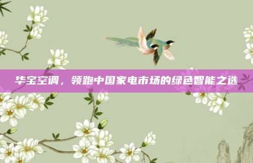 华宝空调，领跑中国家电市场的绿色智能之选