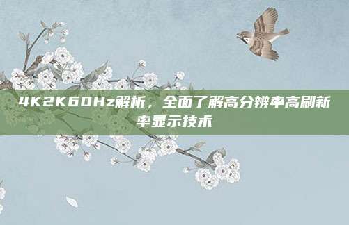 4K2K60Hz解析，全面了解高分辨率高刷新率显示技术