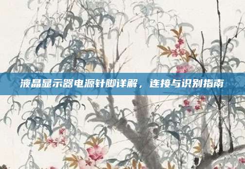 液晶显示器电源针脚详解，连接与识别指南
