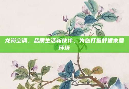 龙岗空调，品质生活新伙伴，为您打造舒适家居环境