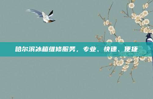 哈尔滨冰箱维修服务，专业、快速、便捷