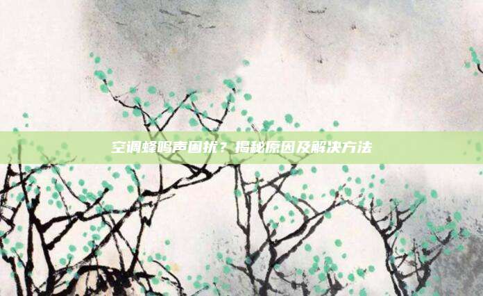 空调蜂鸣声困扰？揭秘原因及解决方法