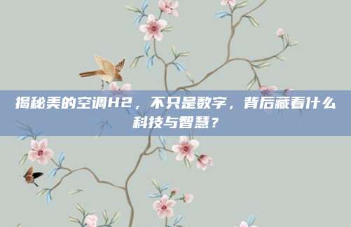 揭秘美的空调H2，不只是数字，背后藏着什么科技与智慧？