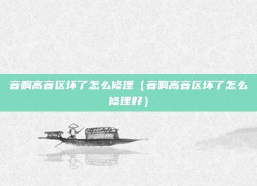 音响高音区坏了怎么修理(音响高音区坏了怎么修理好)
