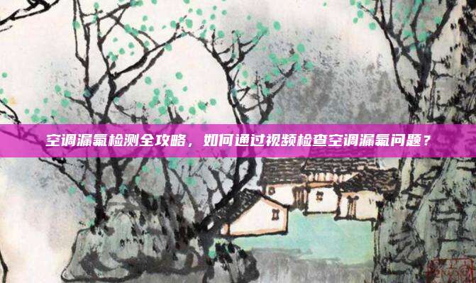 空调漏氟检测全攻略,如何通过视频检查空调漏氟问题?