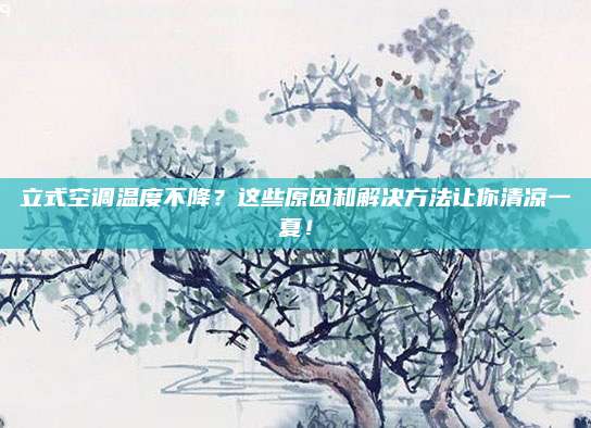 立式空调温度不降?这些原因和解决方法让你清凉一夏!