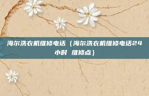 海尔洗衣机维修电话（海尔洗衣机维修电话24小时 维修点）
