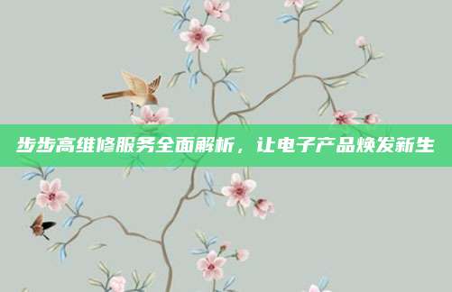 步步高维修服务全面解析,让电子产品焕发新生