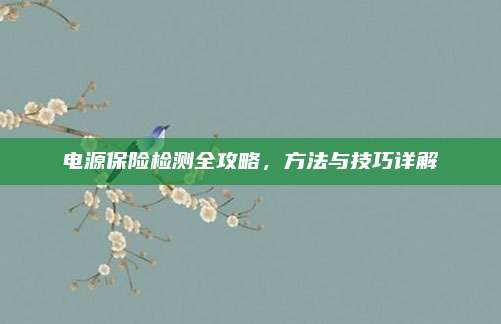 电源保险检测全攻略，方法与技巧详解