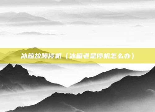 冰箱故障停机(冰箱老是停机怎么办)