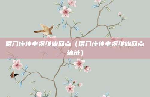 厦门康佳电视维修网点（厦门康佳电视维修网点地址）