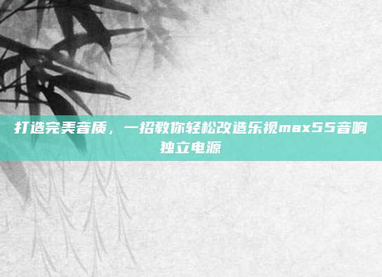打造完美音质,一招教你轻松改造乐视max55音响独立电源